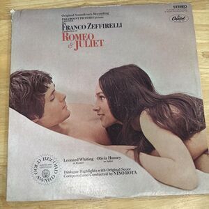 Romeo & Juliet Original 1968 Soundtrack Capitol Records ST2993 Zeffirelli